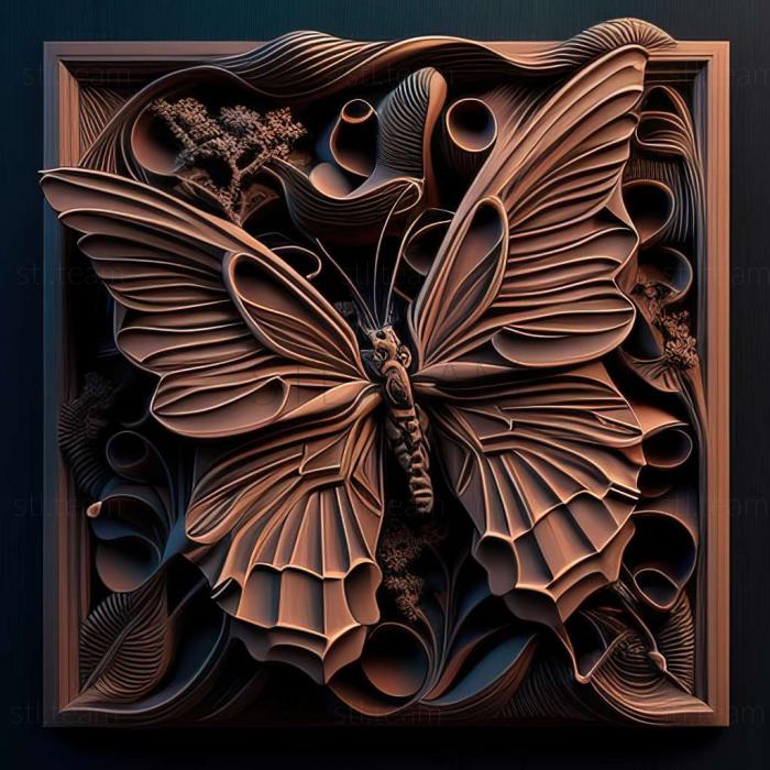3D model Papilio chikae (STL)